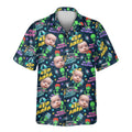 Custom Face &amp; Logo Alien Invasion Hawaiian Shirt | Unique Sci|Fi Fan Gift