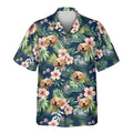 Custom Face &amp; Logo Botanical Tropical Florals Hawaiian Shirt | Custom Gift for Beach Vacation &amp; Cruises