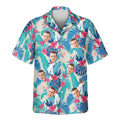 Custom Face &amp; Logo Exotic Cockatoo Paradise Hawaiian Shirt | Unique Gift for Wildlife Lovers