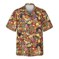 Custom Face &amp; Logo Fast Food Party Hawaiian Shirt | Unique Summer Beach Gift for Men