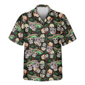Custom Face &amp; Logo Fiesta Skull Vibes Hawaiian Shirt | Great for Themed Parties &amp; Group Events