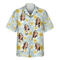 Custom Face &amp; Logo Frangipani Paradise Hawaiian Shirt | Custom Gift for Beach Vacation &amp; Cruises