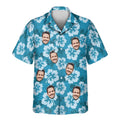 Custom Face &amp; Logo Hibiscus Island Dreams Hawaiian Shirt | Custom Gift for Beach Vacation &amp; Cruises