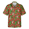 Custom Face &amp; Logo Juicy Strawberry Tropics Hawaiian Shirt | Fresh Summer Fruit Lover Gift