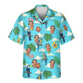 Custom Face &amp; Logo Jungle Bird Paradise Hawaiian Shirt | Unique Gift for Wildlife Lovers