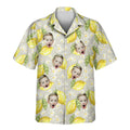Custom Face &amp; Logo Lemon Grove Vibes Hawaiian Shirt | Fresh Summer Fruit Lover Gift