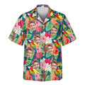 Custom Face &amp; Logo Macaw Jungle Vibes Hawaiian Shirt | Unique Gift for Wildlife Lovers