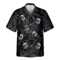 Custom Face &amp; Logo MonoTropics Hawaiian Shirt | Unique Summer Beach Gift for Men