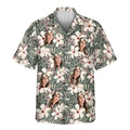 Custom Face &amp; Logo Monstera &amp; Hibiscus Dream Hawaiian Shirt | Custom Gift for Beach Vacation &amp; Cruises