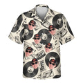Custom Face &amp; Logo Retro Record Vibes Hawaiian Shirt | Perfect Vacation &amp; Tropical Party Wear