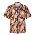 Custom Face &amp; Logo Rosy Paradise Hawaiian Shirt | Unique Summer Beach Gift for Men