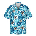 Custom Face &amp; Logo Surf Floral Hibiscus Hawaiian Shirt | Custom Gift for Beach Vacation &amp; Cruises