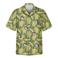 Custom Face &amp; Logo Tropical Banana Bliss Hawaiian Shirt | Fresh Summer Fruit Lover Gift