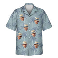 Custom Face &amp; Logo Tropical Breeze Hawaiian Shirt | Unique Summer Beach Gift for Men