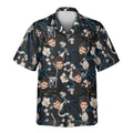 Custom Face &amp; Logo Tropical Night Bloom Hawaiian Shirt | Custom Gift for Beach Vacation &amp; Cruises