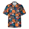 Custom Face &amp; Logo Vibrant Tropical Floral Hawaiian Shirt | Custom Gift for Beach Vacation &amp; Cruises