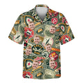 Custom Face &amp; Logo Wilderness Adventure Hawaiian Shirt | Unique Summer Beach Gift for Men
