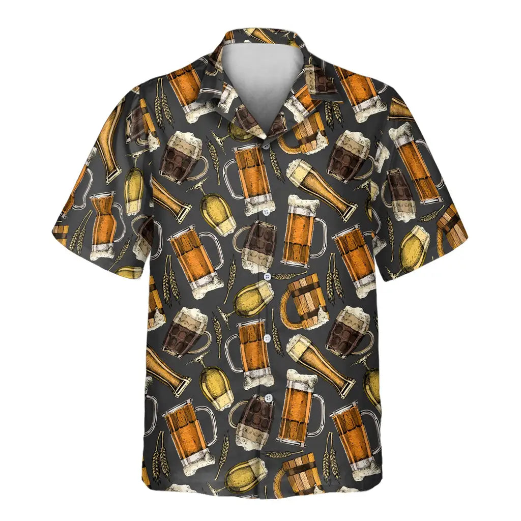 Custom Face &amp; Logo Aloha Brews Hawaiian Shirt | Great Gift for Party Lovers &amp; Celebration