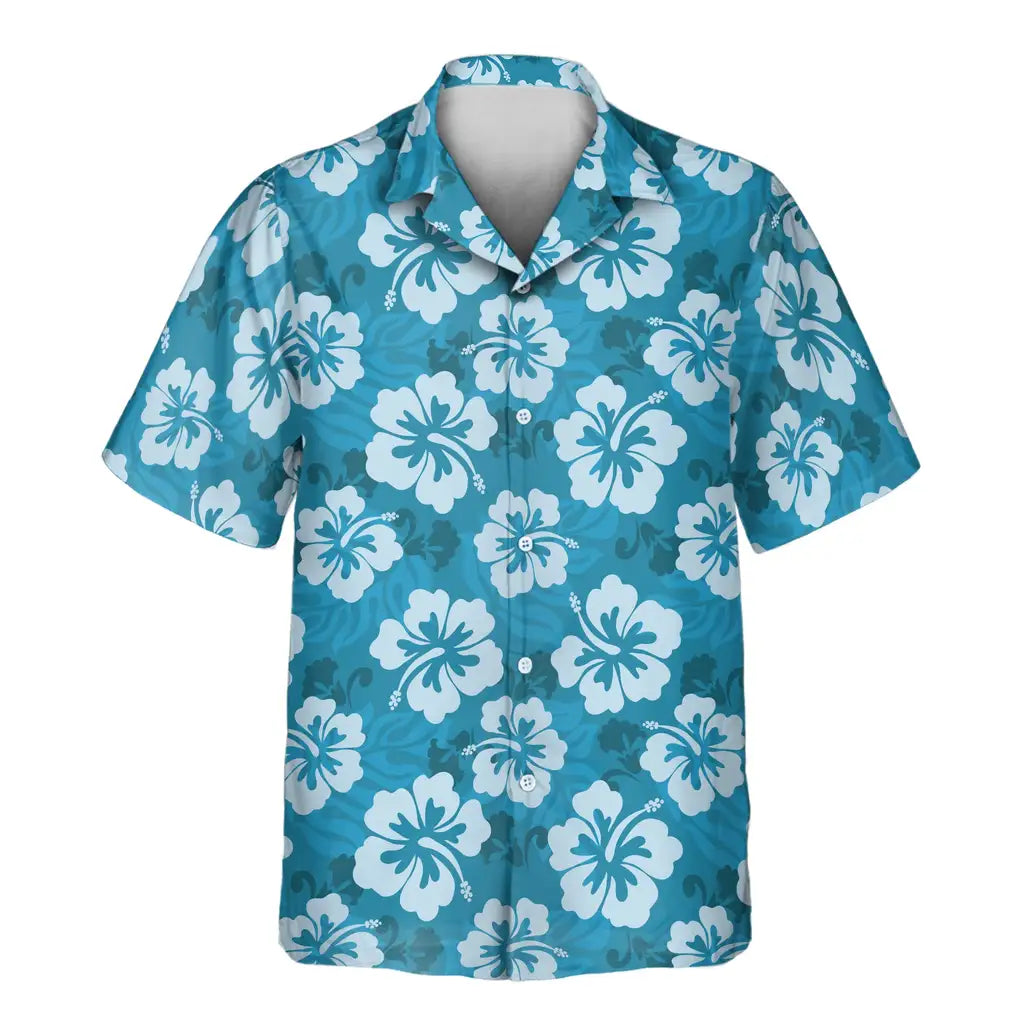 Custom Face &amp; Logo Hibiscus Island Dreams Hawaiian Shirt | Custom Gift for Beach Vacation &amp; Cruises