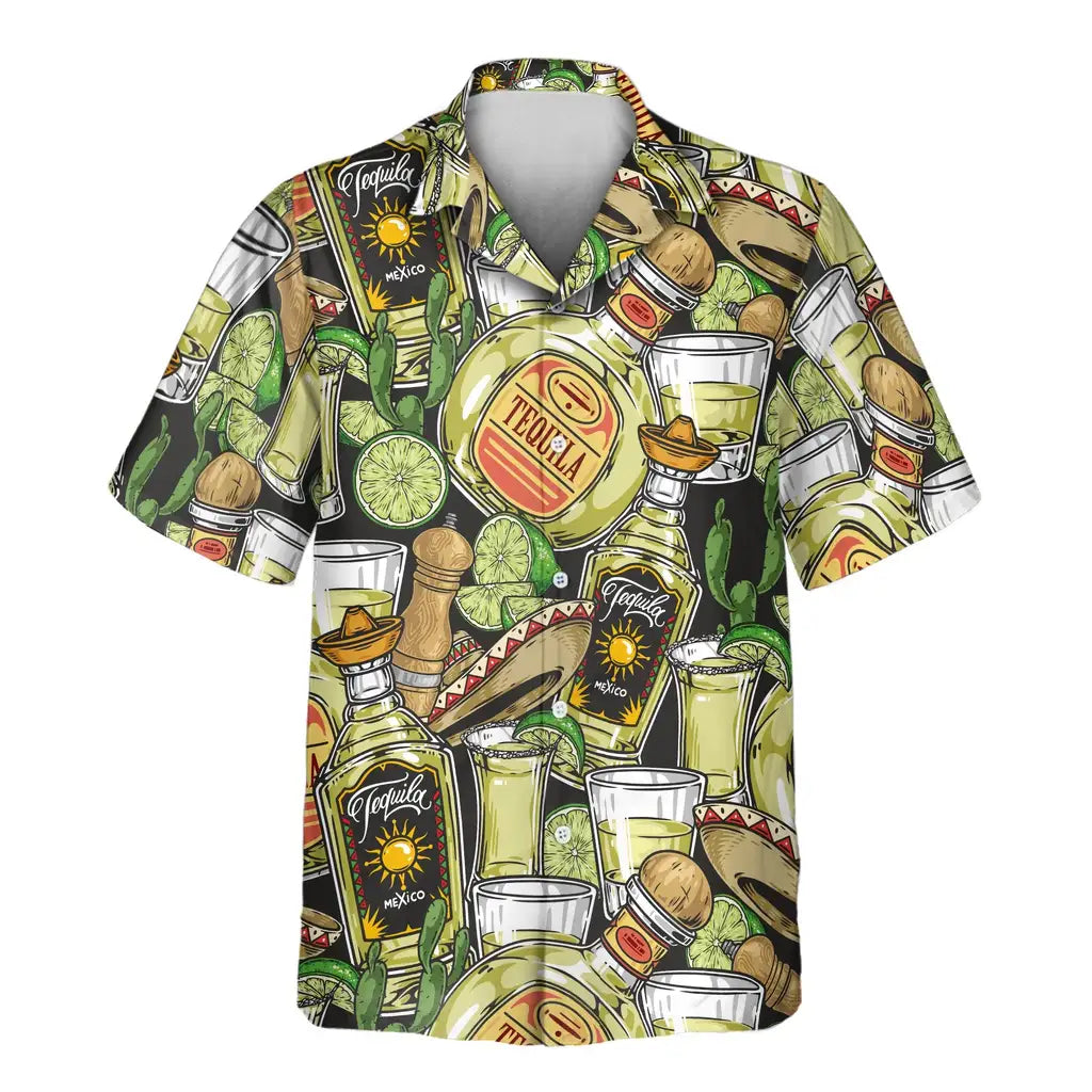 Custom Face &amp; Logo Tequila Tasting Hawaiian Shirt | Great Gift for Party Lovers &amp; Celebration