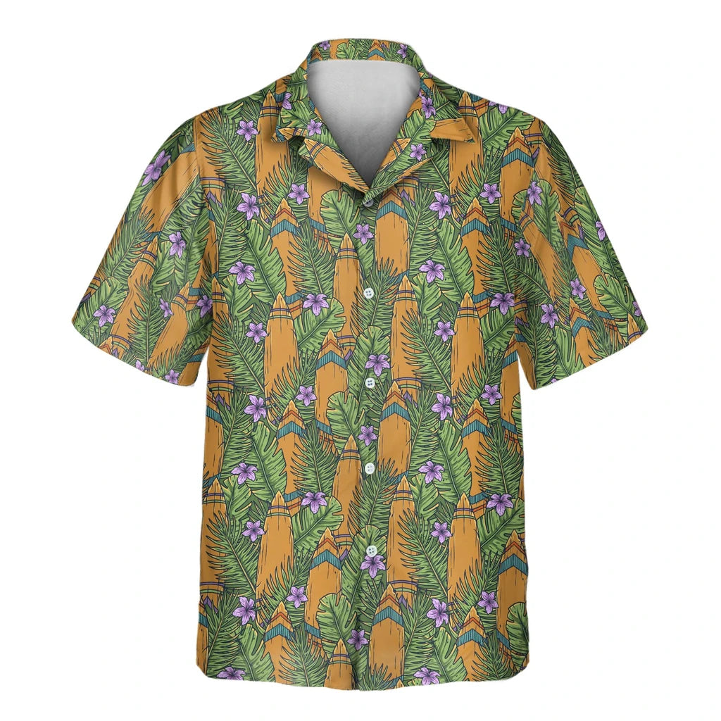 Custom Face &amp; Logo Tiki Surf Legend Hawaiian Shirt | Great for Themed Parties &amp; Group Events