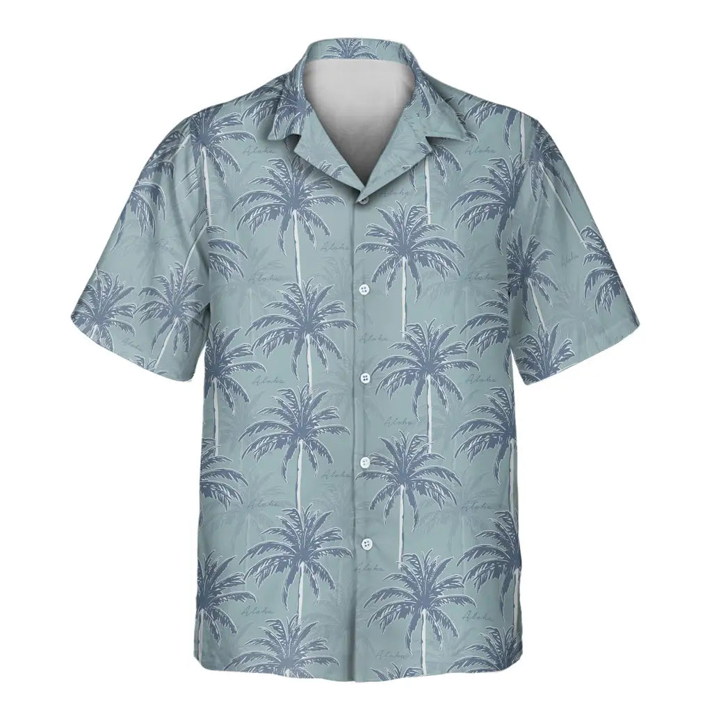 Custom Face &amp; Logo Tropical Breeze Hawaiian Shirt | Unique Summer Beach Gift for Men