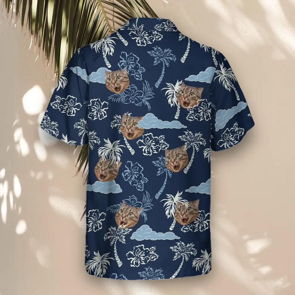 Custom Face &amp; Logo Coconut Palm Delight Hawaiian Shirt | Fresh Summer Fruit Lover Gift