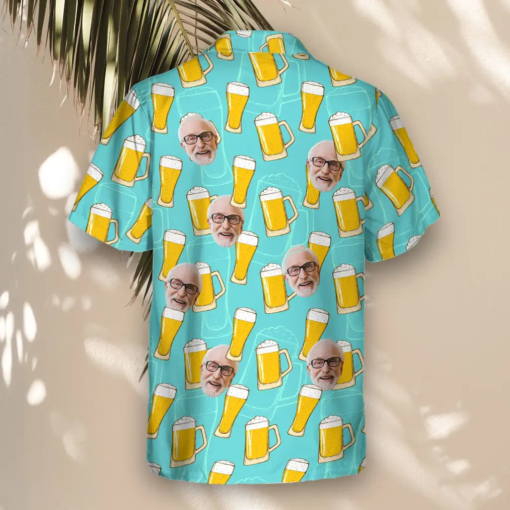 Custom Face &amp; Logo Funky Brew Paradise Hawaiian Shirt | Great Gift for Party Lovers &amp; Celebration