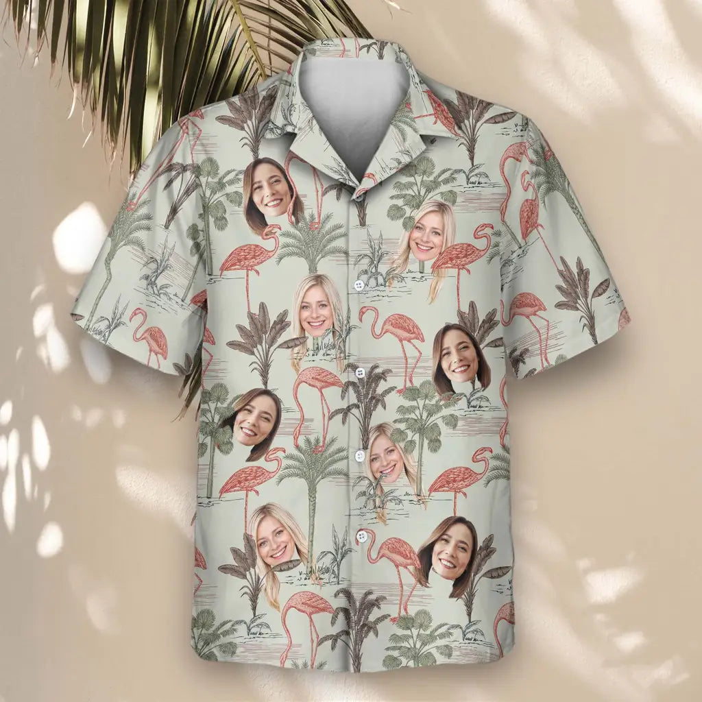 Custom Face &amp; Logo Exotic Jungle Hawaiian Shirt | Unique Gift for Wildlife Lovers
