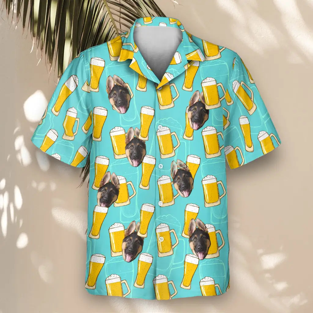 Custom Face &amp; Logo Funky Brew Paradise Hawaiian Shirt | Great Gift for Party Lovers &amp; Celebration