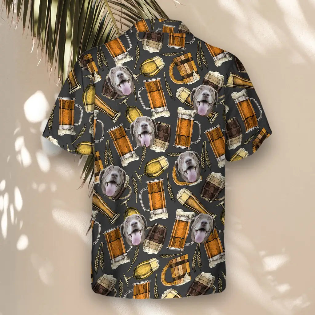 Custom Face &amp; Logo Aloha Brews Hawaiian Shirt | Great Gift for Party Lovers &amp; Celebration