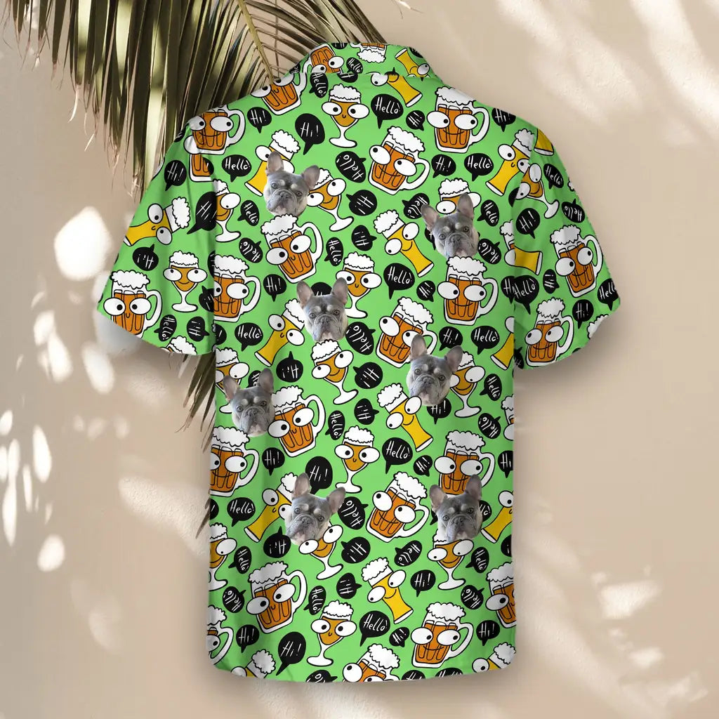 Custom Face &amp; Logo Brew Buddies Hawaiian Shirt | Great Gift for Party Lovers &amp; Celebration