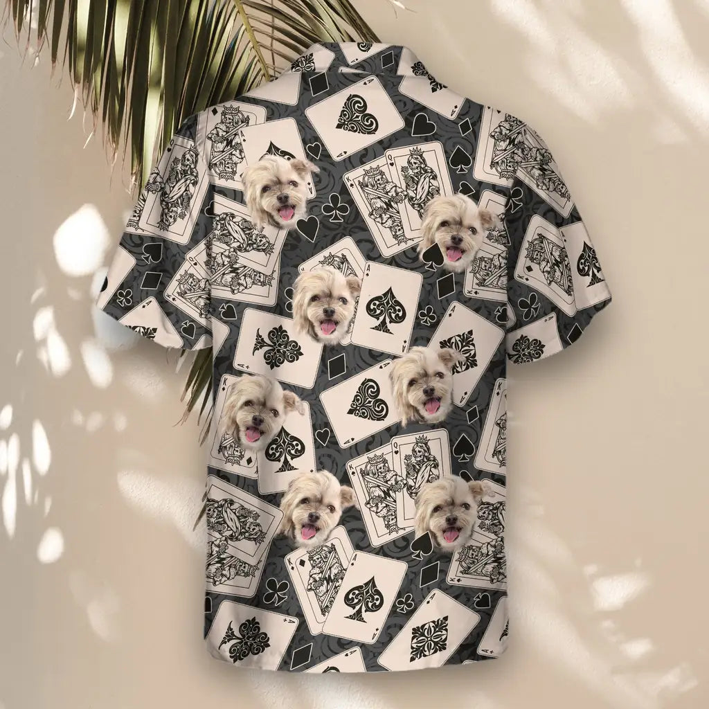 Custom Face &amp; Logo Jackpot Vibes Hawaiian Shirt | Great for Casino Night &amp; Lucky Events