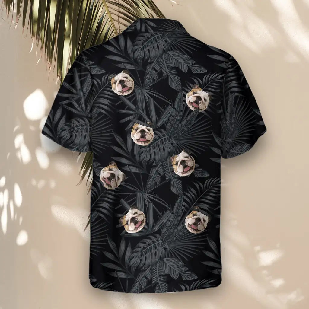 Custom Face &amp; Logo MonoTropics Hawaiian Shirt | Unique Summer Beach Gift for Men