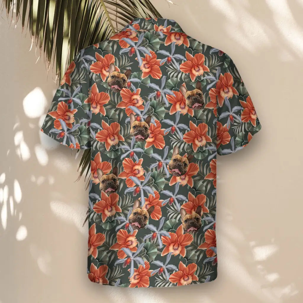 Custom Face &amp; Logo Orchid Isle Hawaiian Shirt | Custom Gift for Beach Vacation &amp; Cruises