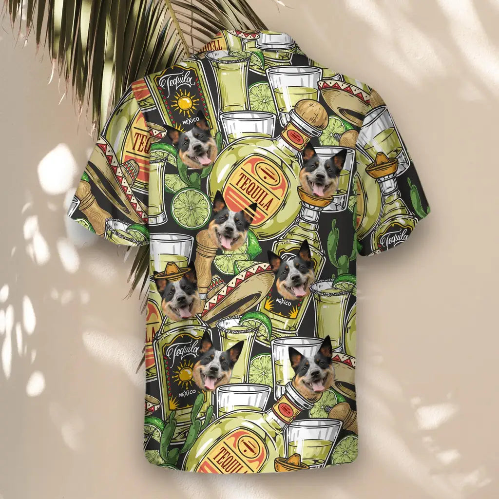 Custom Face &amp; Logo Tequila Tasting Hawaiian Shirt | Great Gift for Party Lovers &amp; Celebration
