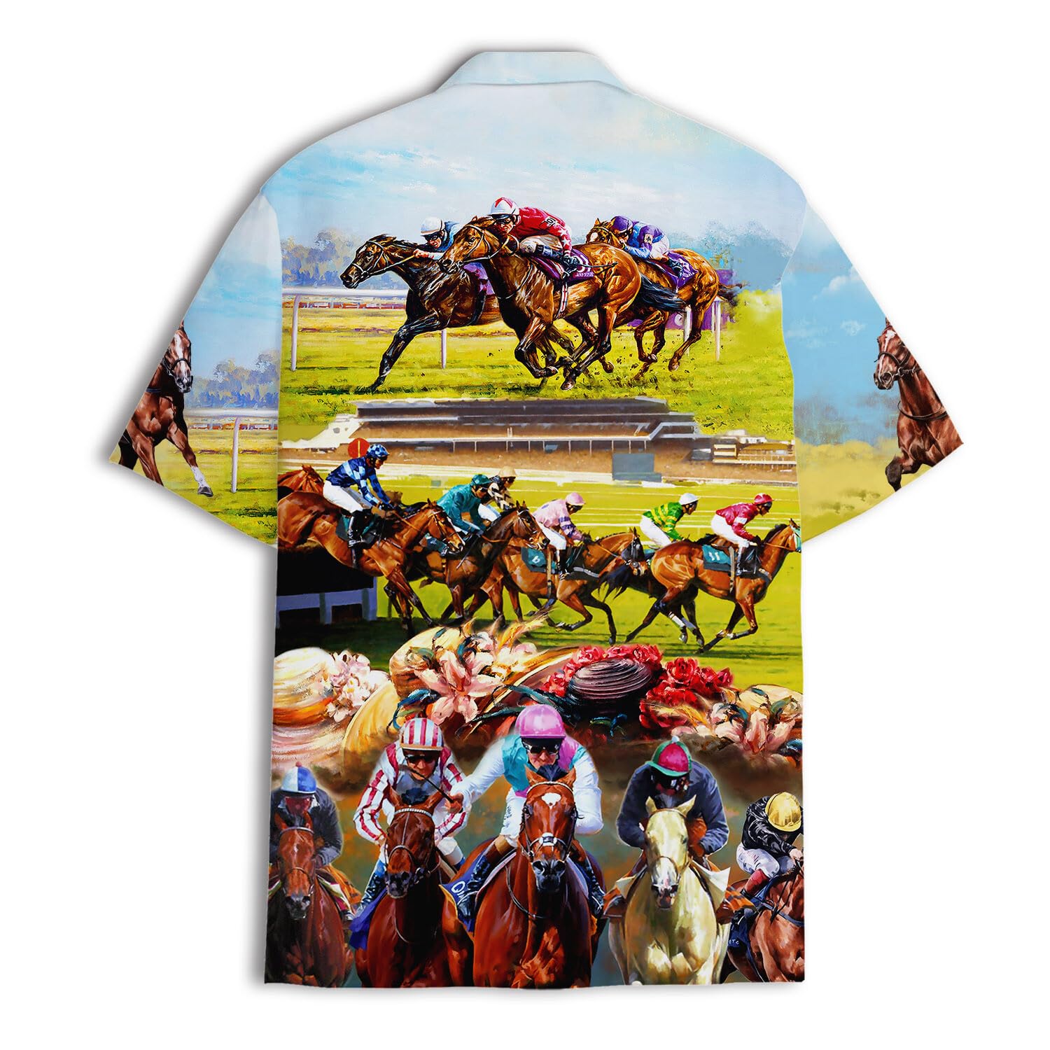 Horse Racing Hawaiian Shirt - Gallop into Style