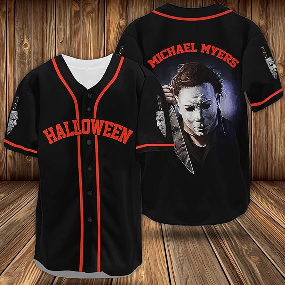 Michael Myers Halloween Baseball Jersey - Horror Movie Shirt