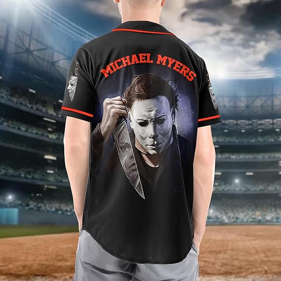 Michael Myers Halloween Baseball Jersey - Horror Movie Shirt