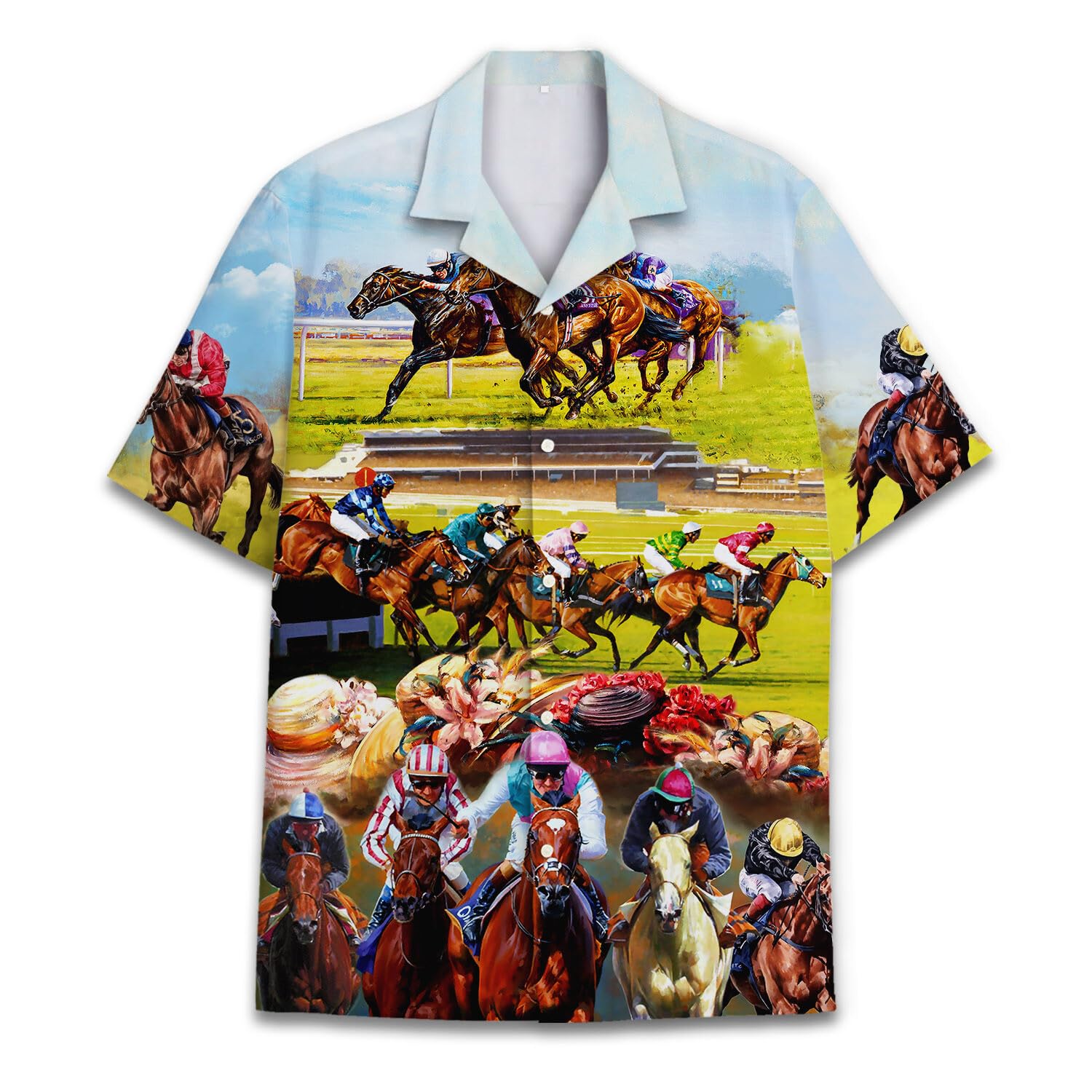 Horse Racing Hawaiian Shirt - Gallop into Style