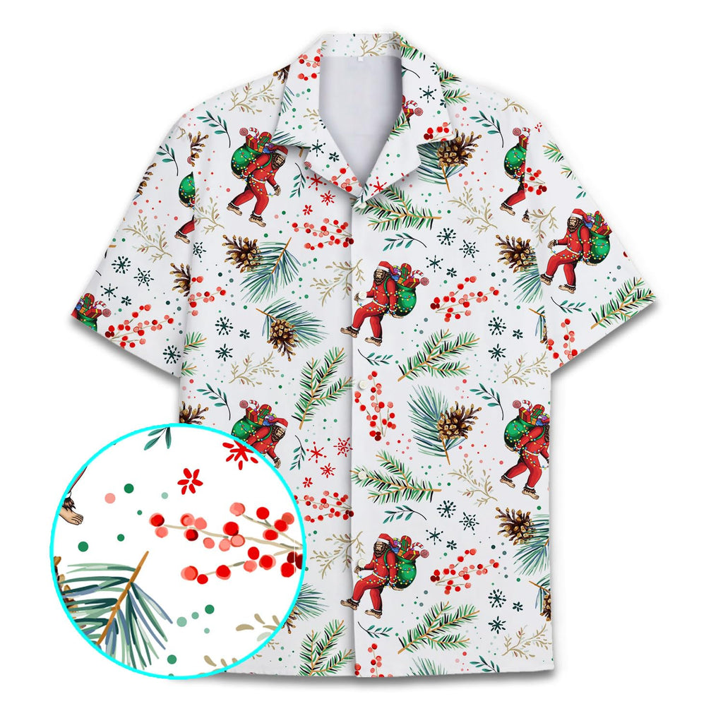 Santa Hawaiian Shirt - Funny Christmas Aloha Shirt for Men