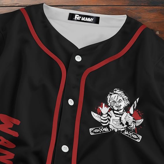 Chucky Wanna Play Baseball Jersey - Horror Good Guys Shirt