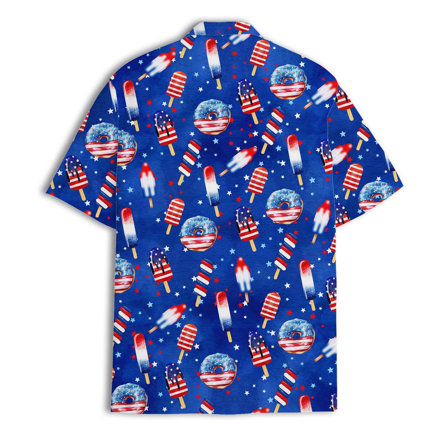 Patriotic Popsicle Hawaiian Shirt - 4th of July Ice Cream Vibes