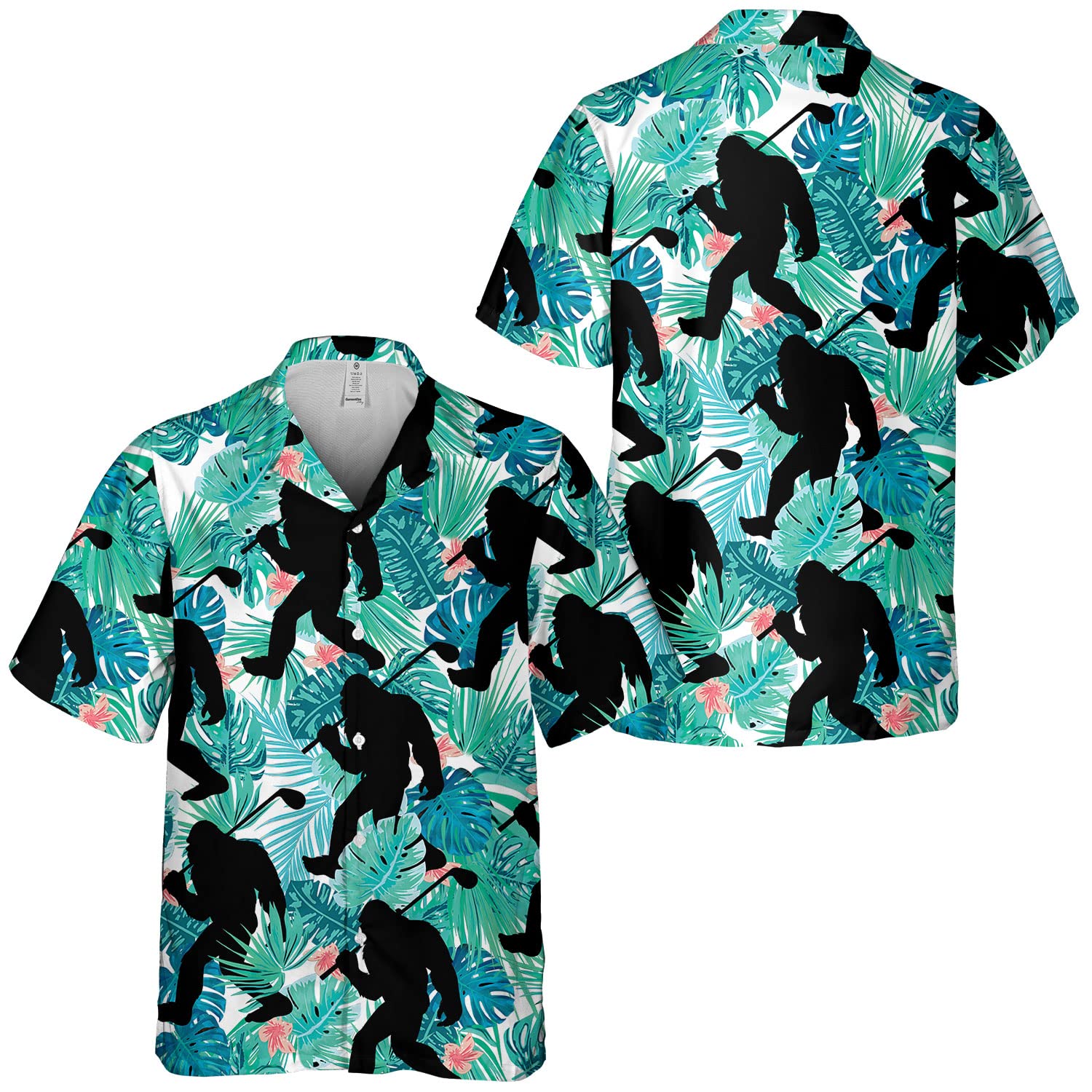 Bigfoot Golf Hawaiian Shirt - Funny Sasquatch Summer Shirt