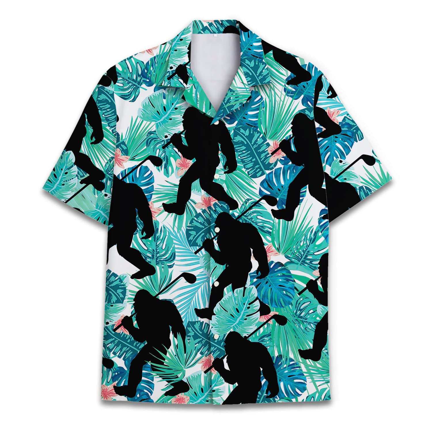Bigfoot Golf Hawaiian Shirt - Funny Sasquatch Summer Shirt