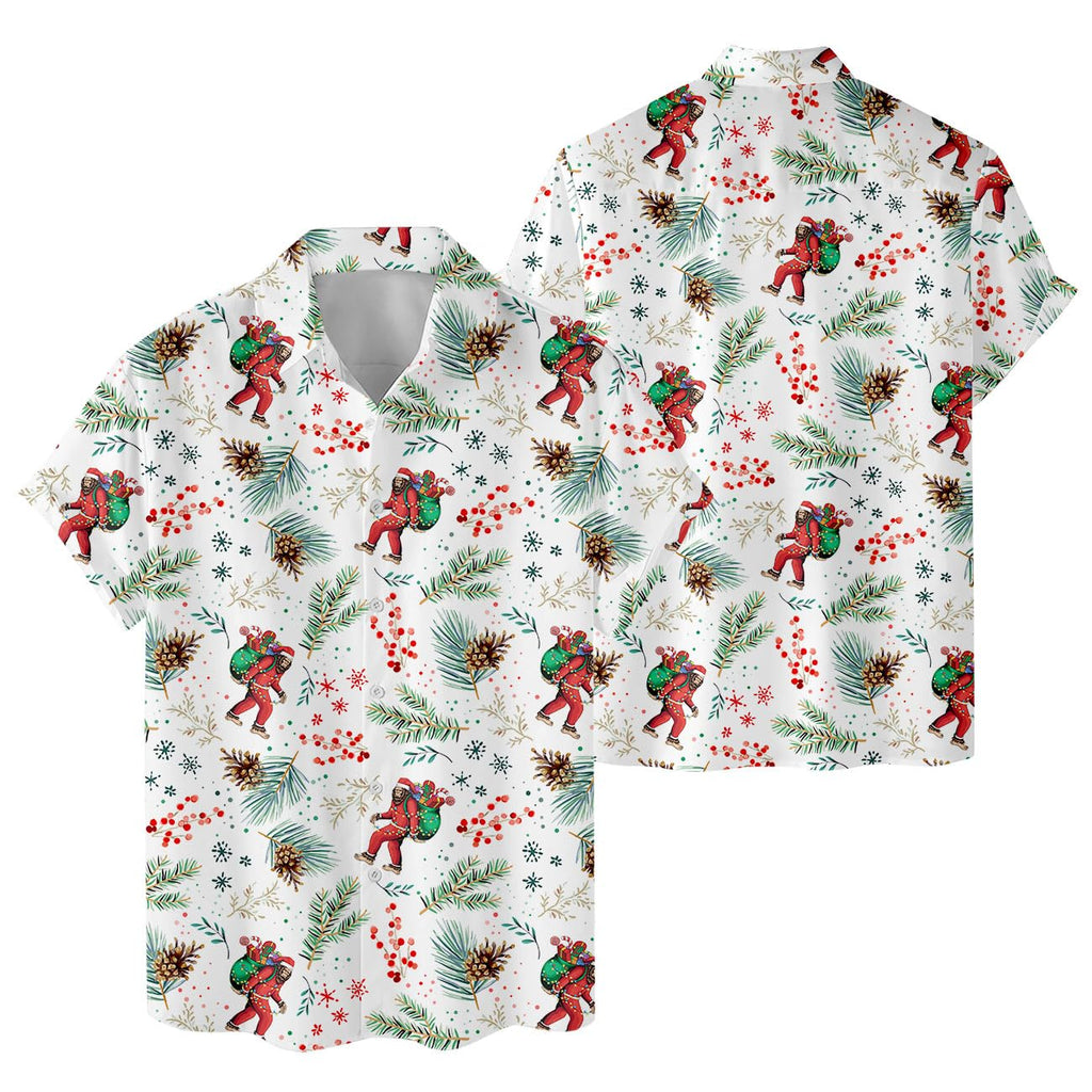 Santa Hawaiian Shirt - Funny Christmas Aloha Shirt for Men