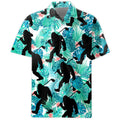 Bigfoot Golf Hawaiian Shirt - Funny Sasquatch Summer Shirt