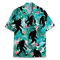Bigfoot Hawaiian Shirt - Tropical Sasquatch Aloha Shirt for Men