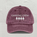 Camping Crew Hat - Embroidered Forest Dad Cap for Outdoor Lovers