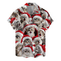 Christmas Cat Hawaiian Shirt - Cute Kittens in Santa Hats Aloha Shirt